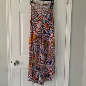 Sheer Tie Dye Maxi Dress